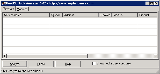 Rootkit Hook Analyzer 3.02