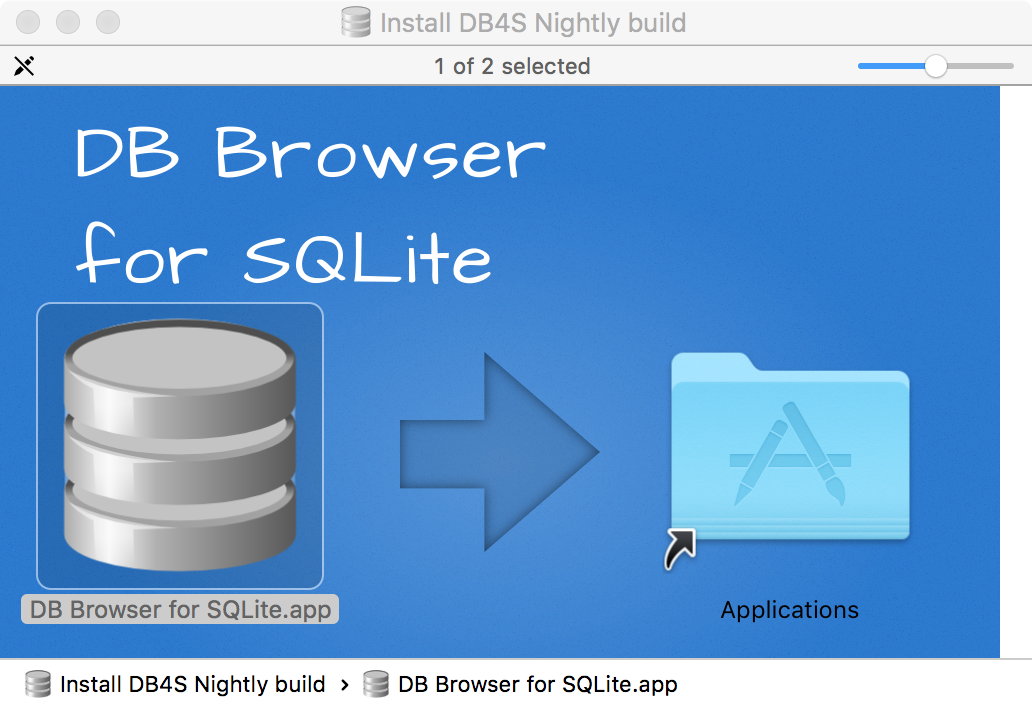 Install DB Browser for SQLite on Mac