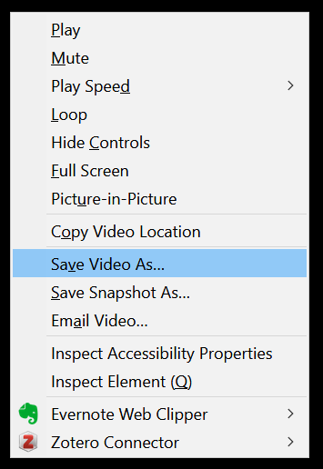 Save Video As